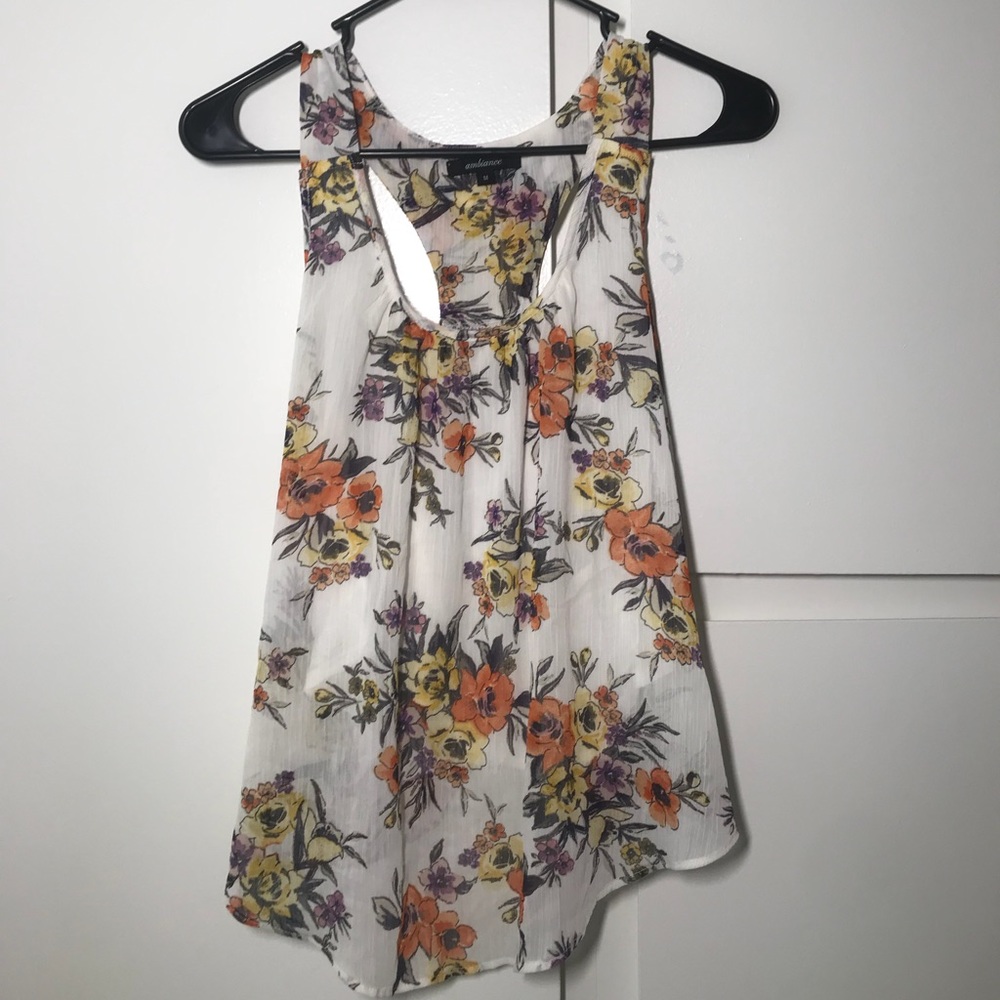 Summery floral top.